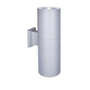 Đèn tường màu ghi, 2 đầu chiếu sáng, công suất: 15W x 02