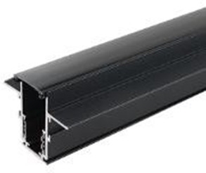 Thanh ray nam châm lắp âm Kingled dài 1m, màu đen, kích thước 26.4x47x1000 mm
