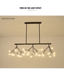 Đèn thả thân đen cầu trong vàng, cầu ngoài trắng đui G4x27(chưa bóng)_TH313 Kích thước: 1200x400mm