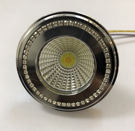 Đèn led dowlight 6w tròn 100mm, ánh sáng vàng.