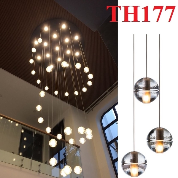 Bộ phụ kiện đèn TH177.1 ( không gồm quả thủy tinh, dây cáp, bóng G4)