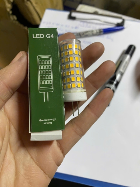 Bóng đèn led G4, điên áp 110V, công suất: 9W, ánh sáng vàng,