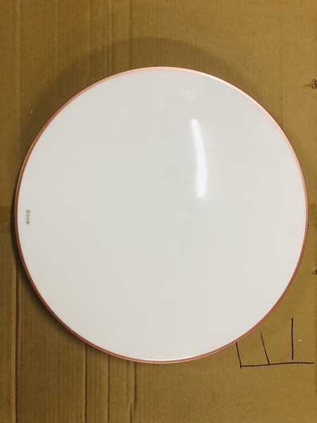 Ốp trần tròn trắng viền đồng, công suất 55W, ánh sáng trắng, KT(mm): D480