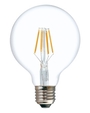 Bóng đèn G95 led sợi 4W, thủy tinh trắng, đui E27, ánh sáng vàng