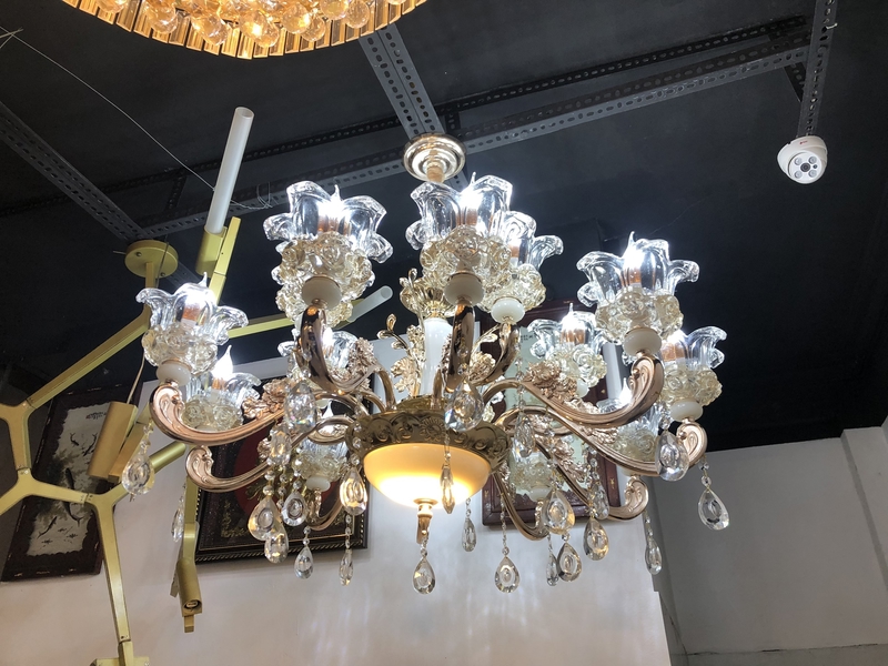 Bộ đèn chùm trang trí HD019, E14 x 15, KT(mm): D1000 x H800
