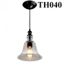 Đèn thả chuông màu trắng 040TH, E27 x 1, KT(mm): 210 x 270