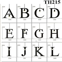Đèn thả hình chữ cái: chữ Q, thân đen_TH215