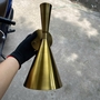 Đèn tường chao hợp kim mạ vàng, đui GU 10, có công tắc KT(mm): 131 x 270