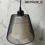 Đèn thả rọ sắt thân đen, đui E27x1(chưa bóng)_TH381D Kích thước: D210 * H165