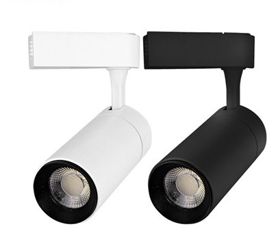 Đèn rọi ray, công suất: 20W, COB, ánh sáng trắng, vỏ đen