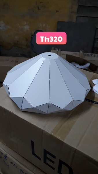 Thả đơn chao lọt sáng trắng, E27x01, mã TH320, KT (mm):