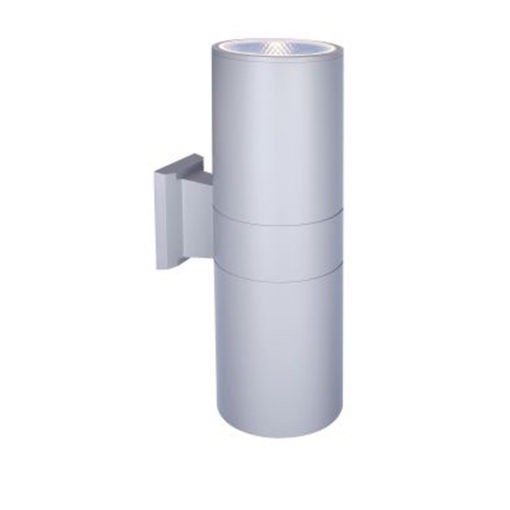 Đèn tường màu ghi, 2 đầu chiếu sáng, công suất: 10W x 02