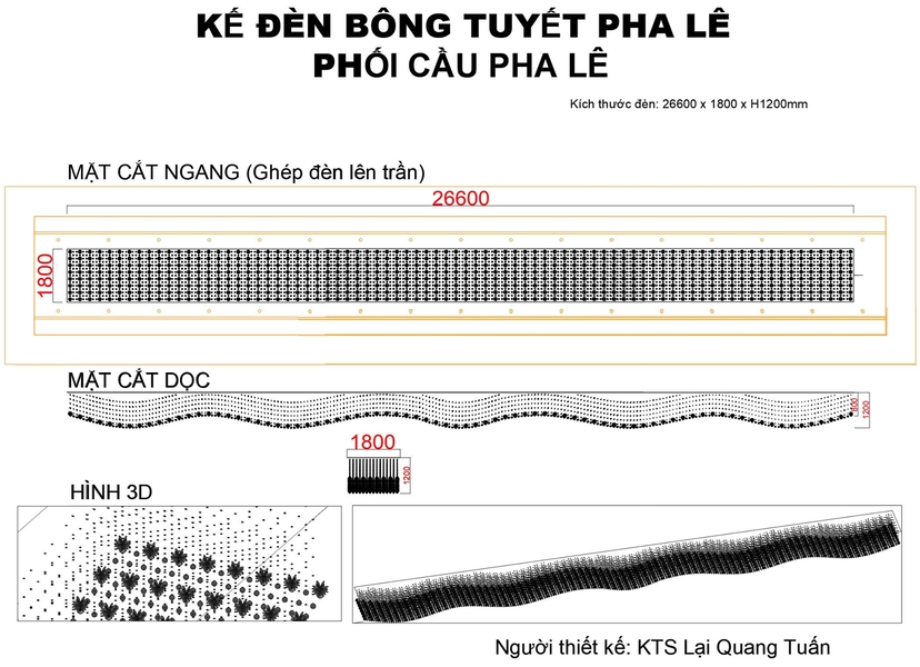 Bộ đèn thông tầng pha lê TH549 gồm 704 đèn thân mạ bạc tích hợp led 1 màu sáng trắng phối 3226 dây pha lê hạt, mâm chữ nhật inox gương trắng, KT(mm): 26600*1800*1200
