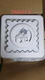 Đèn led mâm hoa hình vuông DM041.V  , 3 chế độ ánh sáng và có điều khiển xa , KT(mm) ; D500 , chất liệu : nhôm , pha lê , thủy tinh tán quang