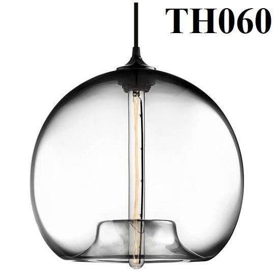 Đèn thả thủy tinh hổ phách  TH060, E27 x 1, KT(mm): 305 x 305