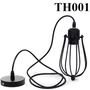 Đèn thả rọ sắt đen, đui E27x1(chưa bóng)_TH001 Kích thước: 125x180mm