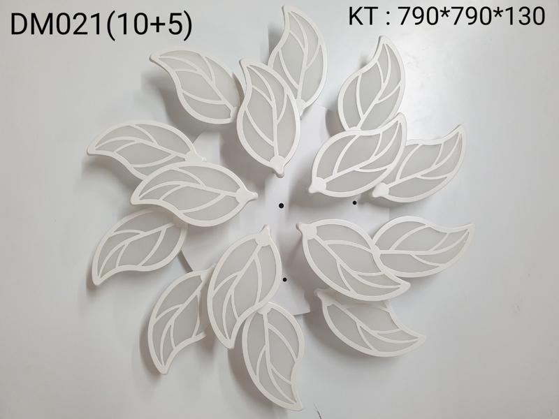 Đèn led mâm DM021/10 +5 (1240/10+5), 3 chế độ ánh sáng và điều khiển xa , KT(mm) : 790x790x130