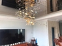 Đèn chùm Bướm pha lê cao cấp 064PL gồm 28 lá phong 030TT và 78 bướm, 10 đèn D55, không mâm, KT(mm): D2000 x 1400 x H800