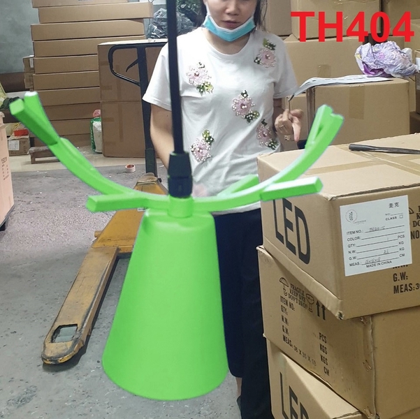 Thả đơn sừng hươu xanh lá, E27x01, mã TH404, KT (mm): D170x160