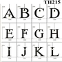 Đèn thả hình chữ cái: chữ P, thân đen_TH215
