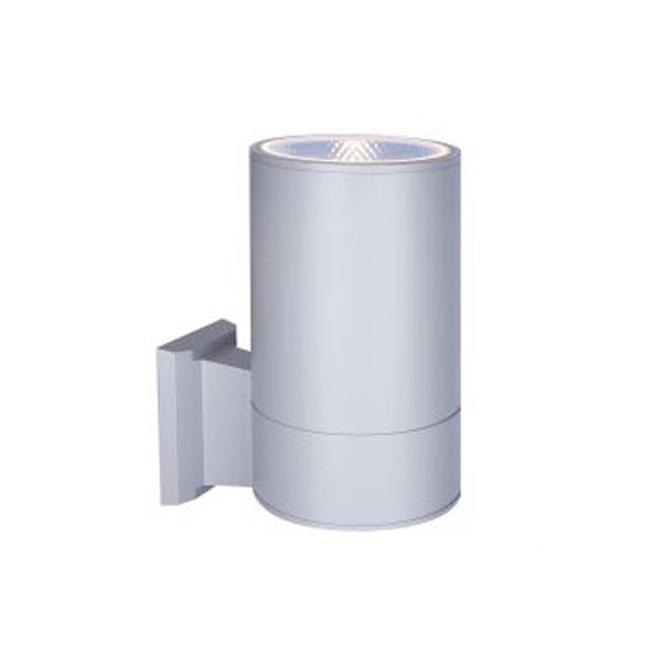 Đèn tường màu ghi, 1 đầu chiếu sáng, công suất: 30W x 01
