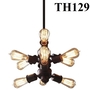 Đèn thả 9 đui ngang TH129, E27 x 9, KT(mm):
