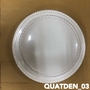 Quạt đèn LED 003 (满天星) vỏ kim loại dày, AC: 150 - 240W, 96W (48Wx2), 06 cấp số, chiều cao đèn: 25/20/30cm, đường kính cánh: 106.68cm, có điều khiển xa.