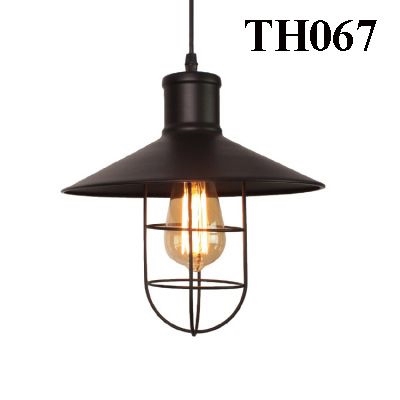 Thả đơn chao chống nổ đen (thiếu rọ sắt + thủy tinh), E27x01, mã TH067,2, KT (mm): D280
