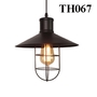 Thả đơn chao chống nổ đen (thiếu rọ sắt + thủy tinh), E27x01, mã TH067,2, KT (mm): D280