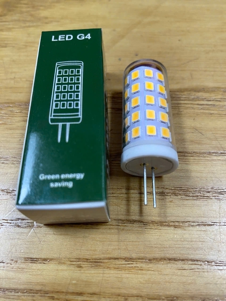 Bóng đèn led G4, 110V, 3W bọc nhựa, ánh sáng vàng