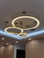 Đèn thả vòng tròn Ring mạ đồng bản 50mm, mã TH212B, tích hợp led 3 màu, KT(mm): 600
