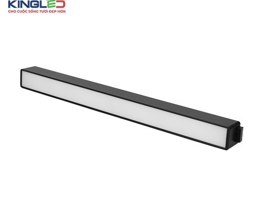 Đèn led ray nam châm siêu mỏng, tán quang âm Kingled, công suất 10W, áng trung tính,vỏ đen, kích thước 300*26*24mm