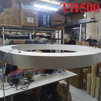Đèn hình tròn TH500( mã cũ TH212C)  , sáng khung màu đen , tích hợp led sáng trắng , công suất 48w, KT(mm) : D600