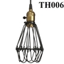 Đèn thả rọ sắt thân đen, đui E27x1(chưa bóng)_TH006 Kích thước: 100x190mm