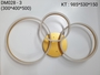 Đèn led mâm DM028 màu vàng , 3 chế độ ánh sáng và có điều khiển xa , KT(mm) : 300 + 400 + 500 . Không có viền sáng đế .