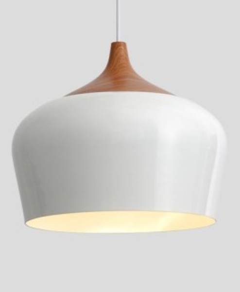 Thả đơn chao coco trắng, E27x01, mã TH077, KT (mm): D300 x H230