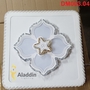 Đèn led mâm hoa hình vuông DM035.03V, KT(mm) : D500