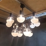 Đèn thả 312B , KT(mm) ; 800 x 400 ,chao thủy tinh 1/2 trắng đục 1/2 trắng trong , D120 , G9 x 12