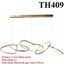 Đèn thả 3 vòng tích hợp led TH409. Kích thước: 800x500mm
