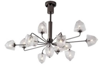 Đèn thả TH301_09, G4 x 9, KT(mm): 730 x 600
