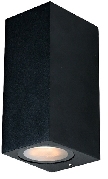 Đèn tường màu đen TU025, GU10 x 01, KT(mm): 65x90x150