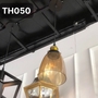 Đèn thả thủy tinh hổ phách TH050 , E27 x 01 , KT(mm) : 145 x 170