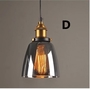 Đèn thả thủy tinh khói TH050, E27 x 1, KT(mm): 145 x 170