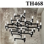 Đèn chùm thả TH468, thân đèn màu đen, 30 bóng đui G9, KT (mm): D1200*H900
