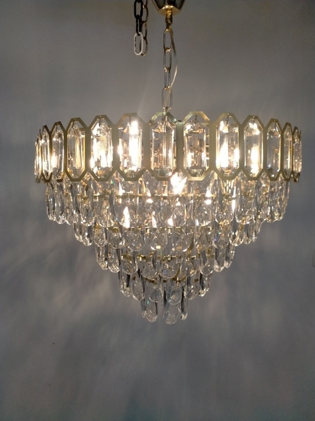 Bộ đèn chùm pha lê TH454, E14 x 7, KT(mm): D500