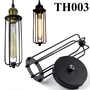 Đèn thả rọ sắt đen, đui E27x1(chưa bóng)_TH003