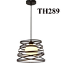 Đèn thả rọ sắt thân đen, đui E27x1(chưa bóng)_TH289 Kích thước: 360x360x250mm