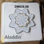 Đèn led mâm hoa hình vuông DM035.04V, KT(mm) : D500