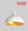 Thả đơn chao giọt nước trắng lòng vàng, E27x01, mã TH201, KT (mm): D320