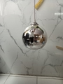 Đèn thả thủy tinh hở đáy màu bạc TH093, E27 x 1, KT(mm): 200